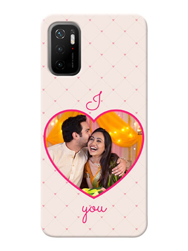 Custom Redmi Note 10T 5G Personalized Mobile Covers: Heart Shape Design