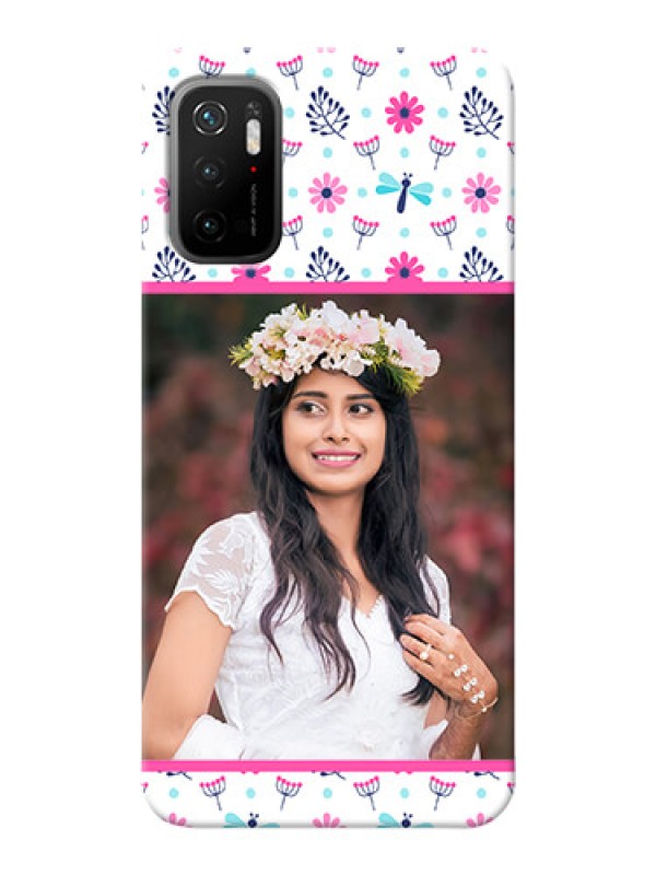Custom Redmi Note 10T 5G Mobile Covers: Colorful Flower Design