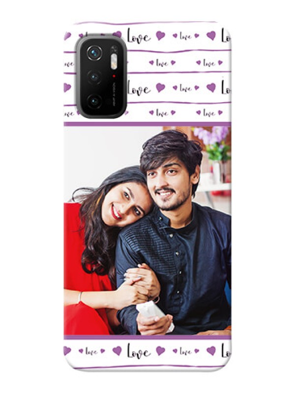 Custom Redmi Note 10T 5G Mobile Back Covers: Couples Heart Design