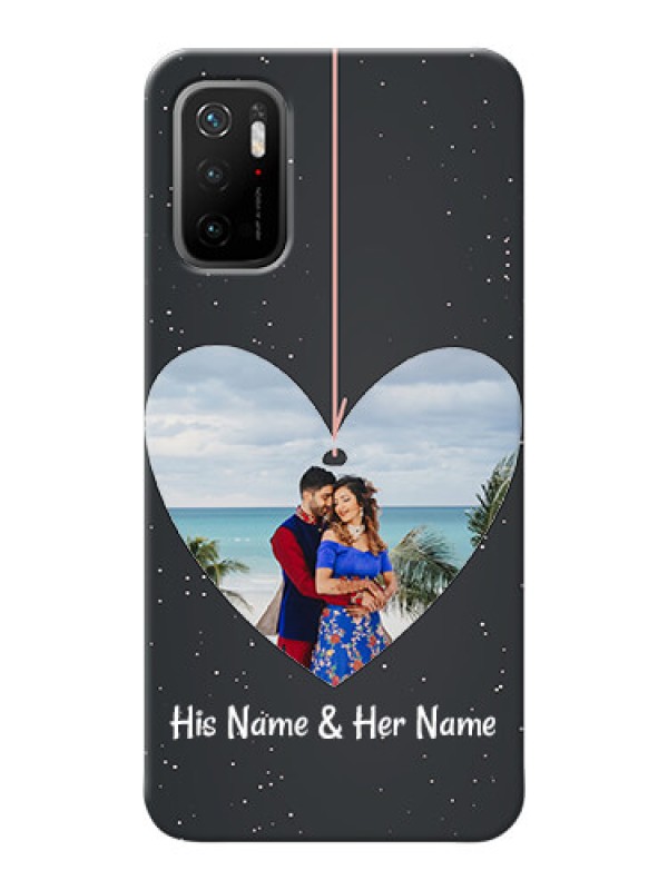 Custom Redmi Note 10T 5G custom phone cases: Hanging Heart Design