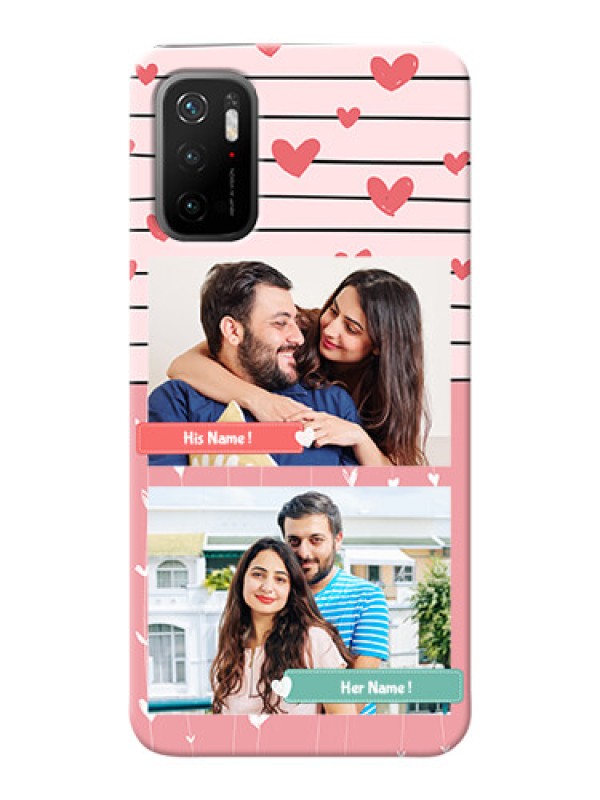 Custom Redmi Note 10T 5G custom mobile covers: Photo with Heart Design