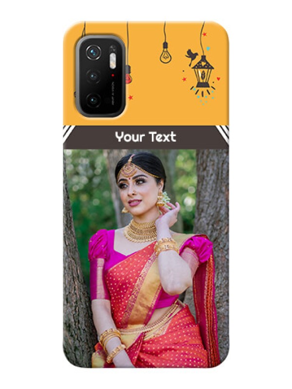 Custom Redmi Note 10T 5G custom back covers with Family Picture and Icons 