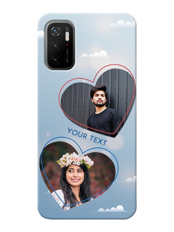 Custom Redmi Note 10T 5G Phone Cases: Blue Color Couple Design 