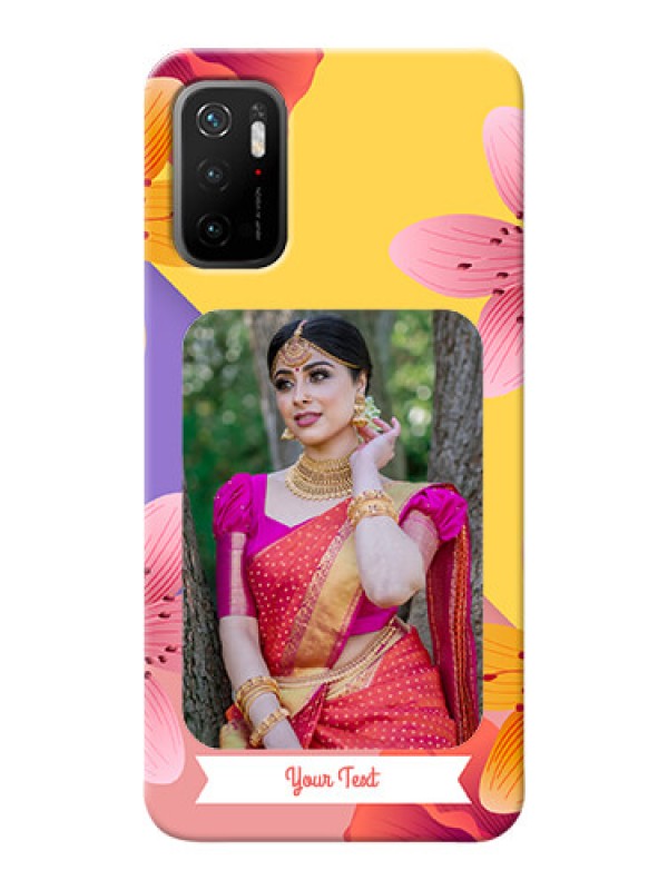 Custom Redmi Note 10T 5G Mobile Covers: 3 Image With Vintage Floral Design