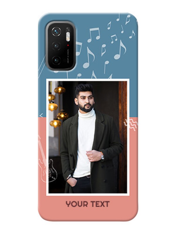 Custom Redmi Note 10T 5G Phone Back Covers with Color Musical Note Design
