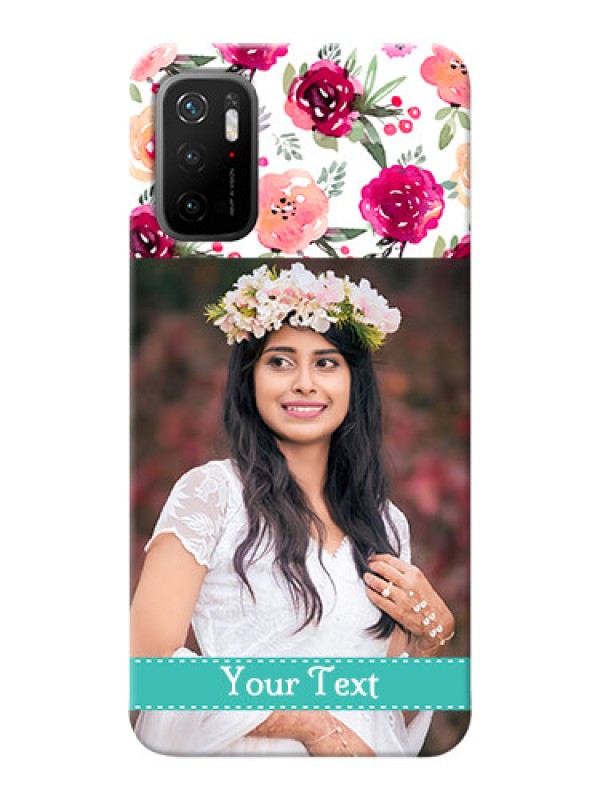 Custom Redmi Note 10T 5G Personalized Mobile Cases: Watercolor Floral Design