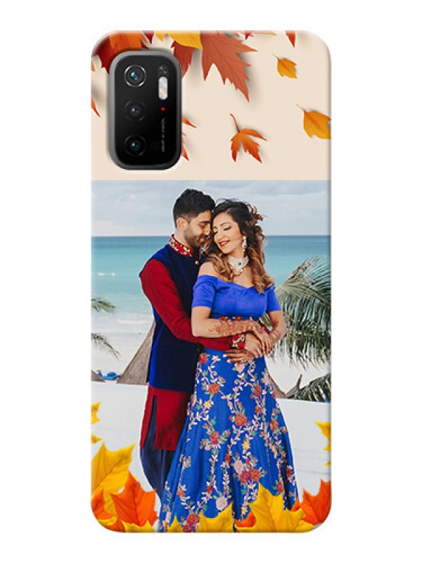 Custom Redmi Note 10T 5G Mobile Phone Cases: Autumn Maple Leaves Design