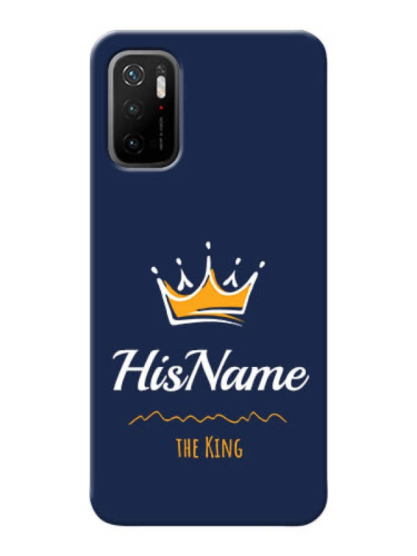 Custom Redmi Note 10T 5G King Phone Case with Name