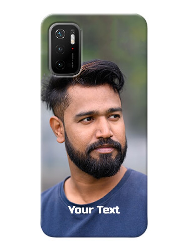 Custom Redmi Note 10T 5G Mobile Cover: Photo with Text