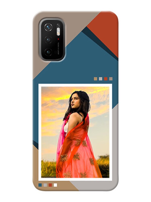 Custom Redmi Note 10T 5G Mobile Back Covers: Retro color pallet Design