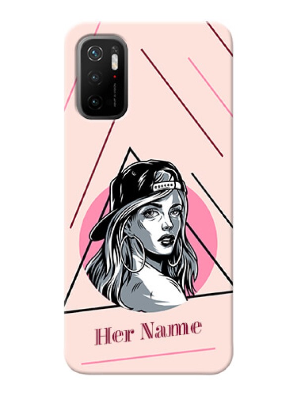 Custom Redmi Note 10T 5G Custom Phone Cases: Rockstar Girl Design