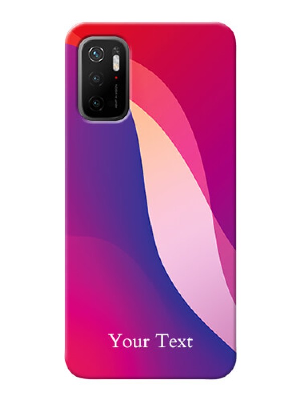 Custom Redmi Note 10T 5G Mobile Back Covers: Digital abstract Overlap Design