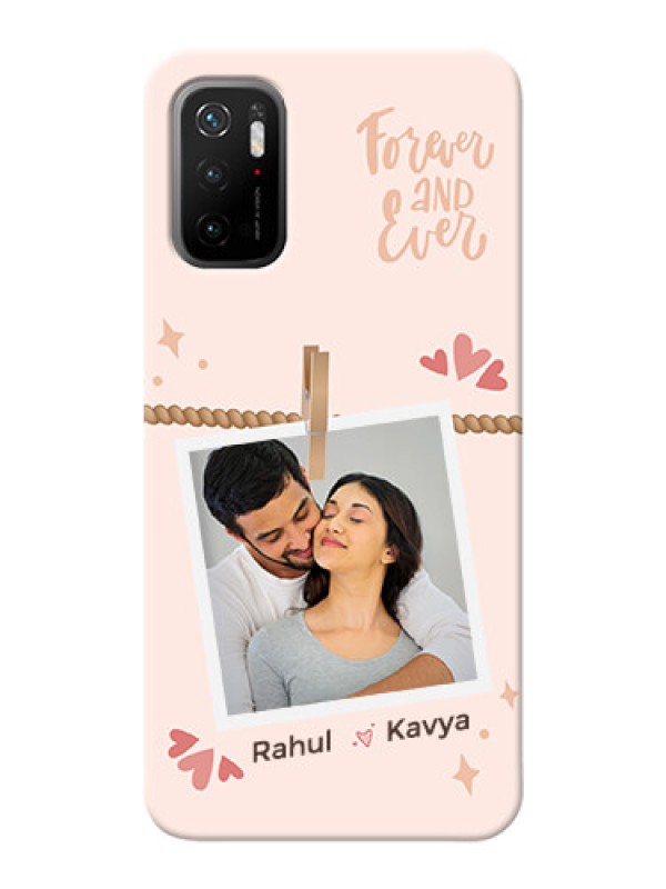 Custom Redmi Note 10T 5G Phone Back Covers: Forever and ever love Design