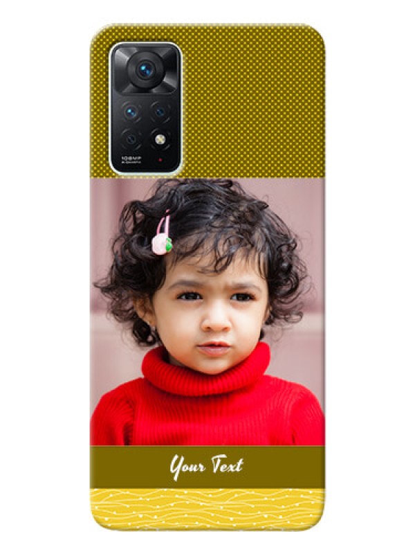 Custom Redmi Note 11 Pro 5G custom mobile back covers: Simple Green Color Design