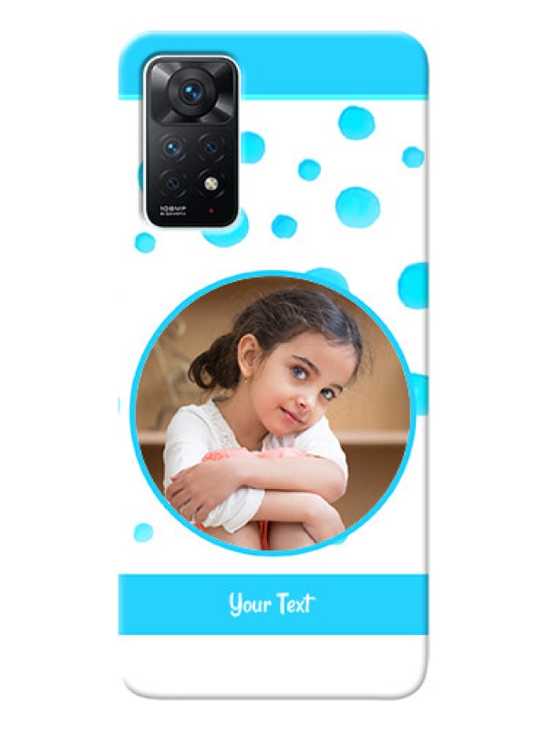 Custom Redmi Note 11 Pro 5G Custom Phone Covers: Blue Bubbles Pattern Design