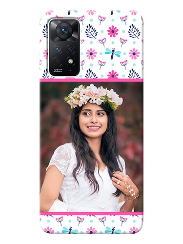 Custom Redmi Note 11 Pro 5G Mobile Covers: Colorful Flower Design