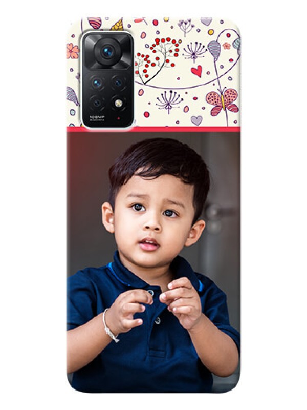 Custom Redmi Note 11 Pro 5G phone back covers: Premium Floral Design