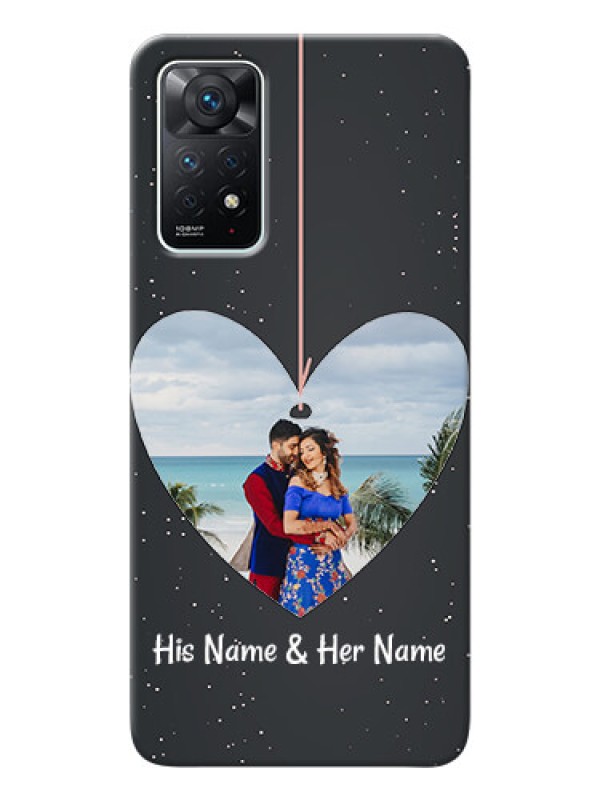 Custom Redmi Note 11 Pro 5G custom phone cases: Hanging Heart Design