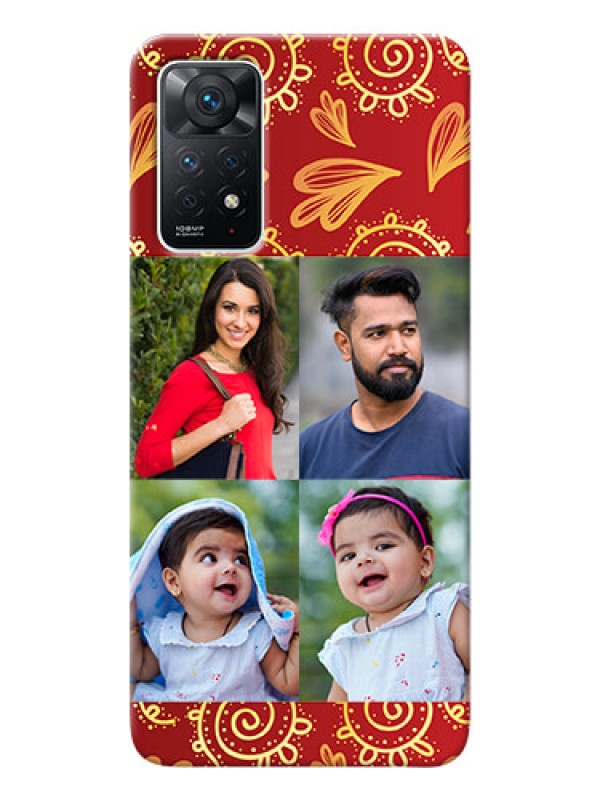 Custom Redmi Note 11 Pro 5G Mobile Phone Cases: 4 Image Traditional Design