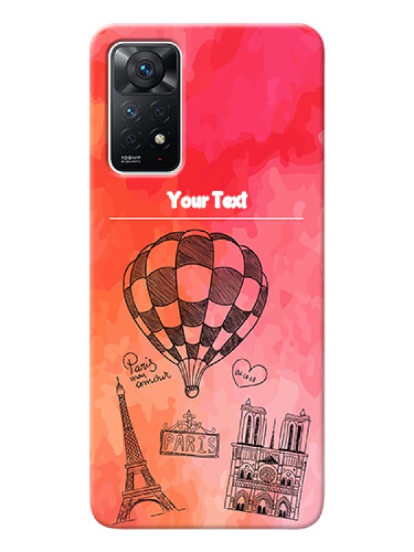 Custom Redmi Note 11 Pro 5G Personalized Mobile Covers: Paris Theme Design