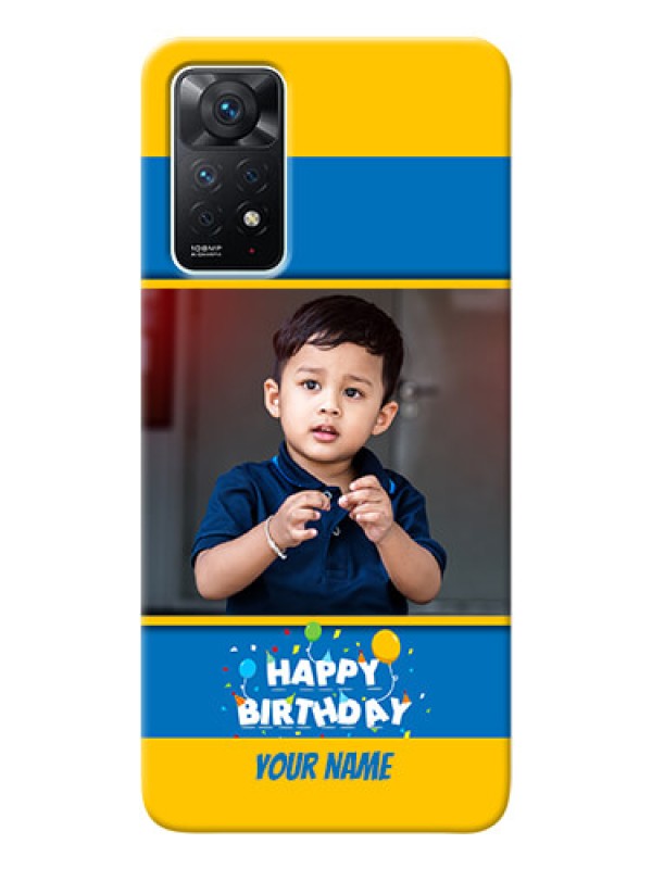 Custom Redmi Note 11 Pro 5G Mobile Back Covers Online: Birthday Wishes Design