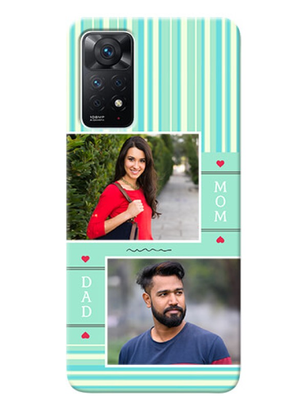 Custom Redmi Note 11 Pro 5G custom mobile phone covers: Mom & Dad Pic Design