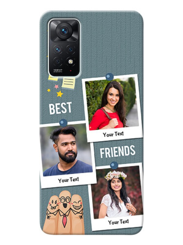 Custom Redmi Note 11 Pro 5G Mobile Cases: Sticky Frames and Friendship Design