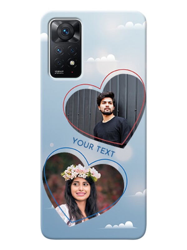 Custom Redmi Note 11 Pro 5G Phone Cases: Blue Color Couple Design