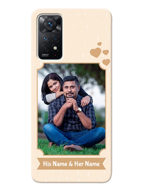 Custom Redmi Note 11 Pro 5G mobile phone cases with confetti love Design