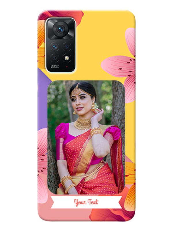 Custom Redmi Note 11 Pro 5G Mobile Covers: 3 Image With Vintage Floral Design