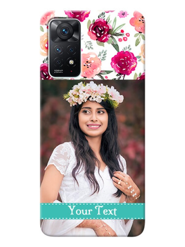 Custom Redmi Note 11 Pro 5G Personalized Mobile Cases: Watercolor Floral Design