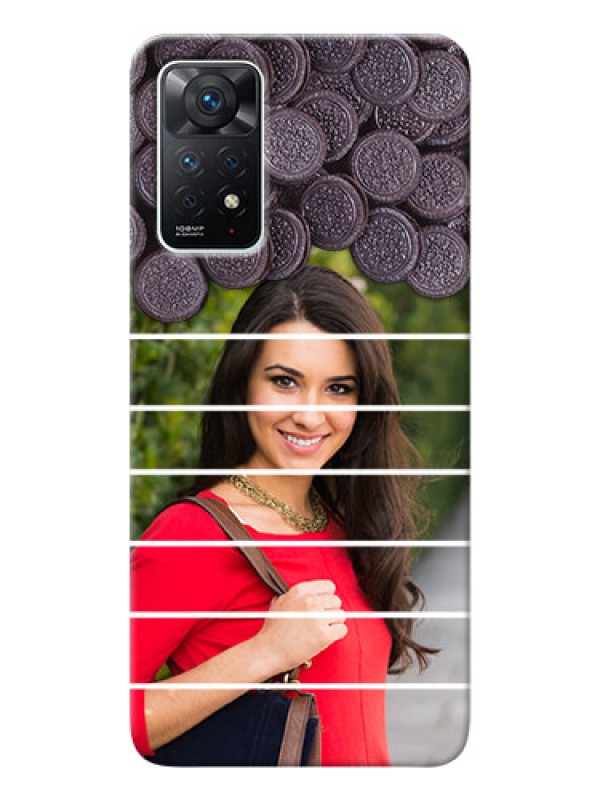Custom Redmi Note 11 Pro 5G Custom Mobile Covers with Oreo Biscuit Design