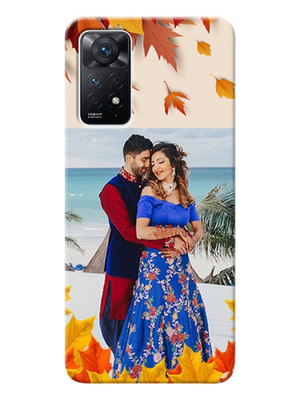 Custom Redmi Note 11 Pro 5G Mobile Phone Cases: Autumn Maple Leaves Design