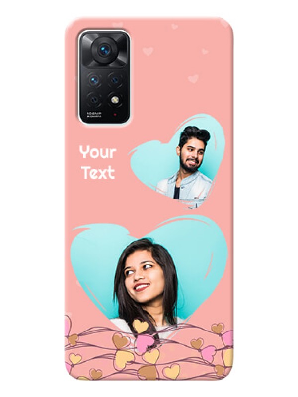 Custom Redmi Note 11 Pro 5G customized phone cases: Love Doodle Design