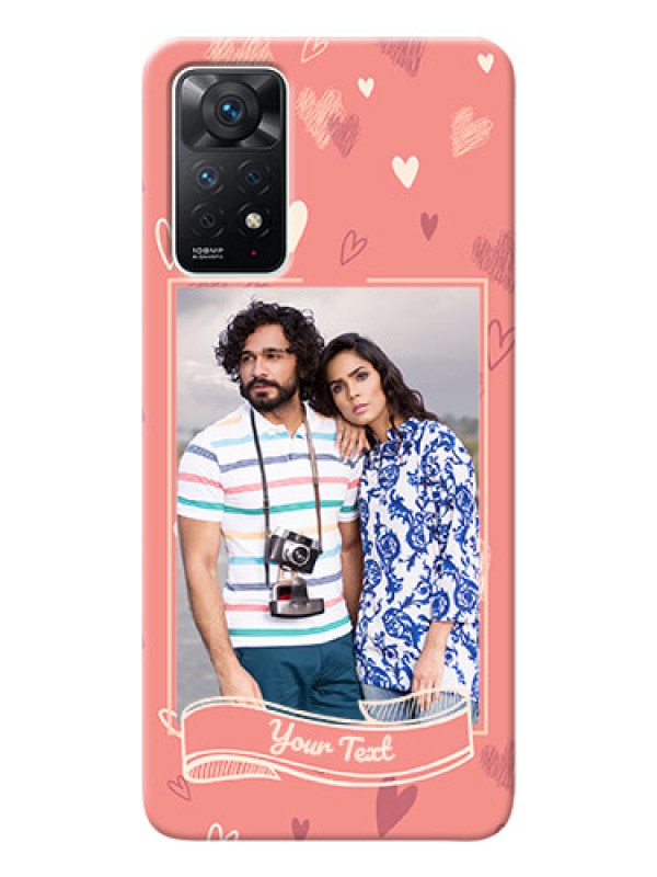 Custom Redmi Note 11 Pro 5G custom mobile phone cases: love doodle art Design