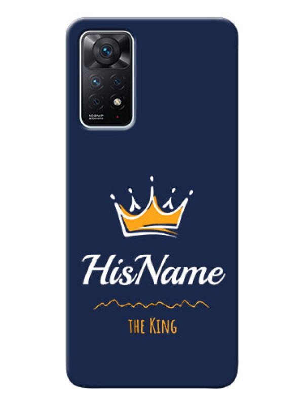 Custom Redmi Note 11 Pro 5G King Phone Case with Name
