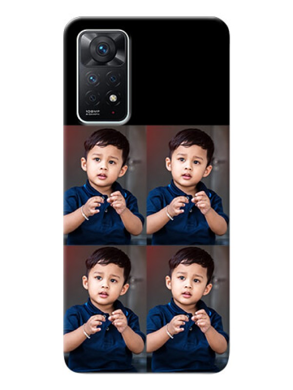 Custom Redmi Note 11 Pro 5G 4 Image Holder on Mobile Cover