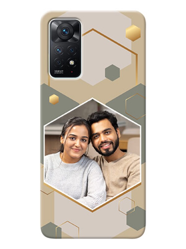 Custom Redmi Note 11 Pro 5G Phone Back Covers: Stylish Hexagon Pattern Design