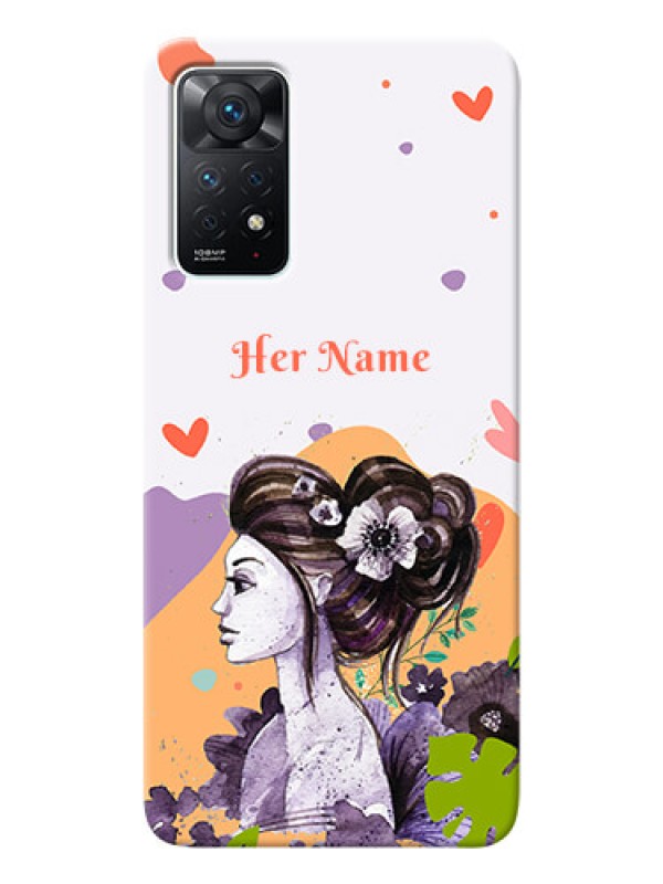 Custom Redmi Note 11 Pro 5G Custom Mobile Case with Woman And Nature Design