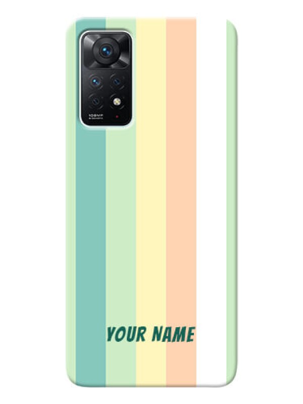 Custom Redmi Note 11 Pro 5G Back Covers: Multi-colour Stripes Design