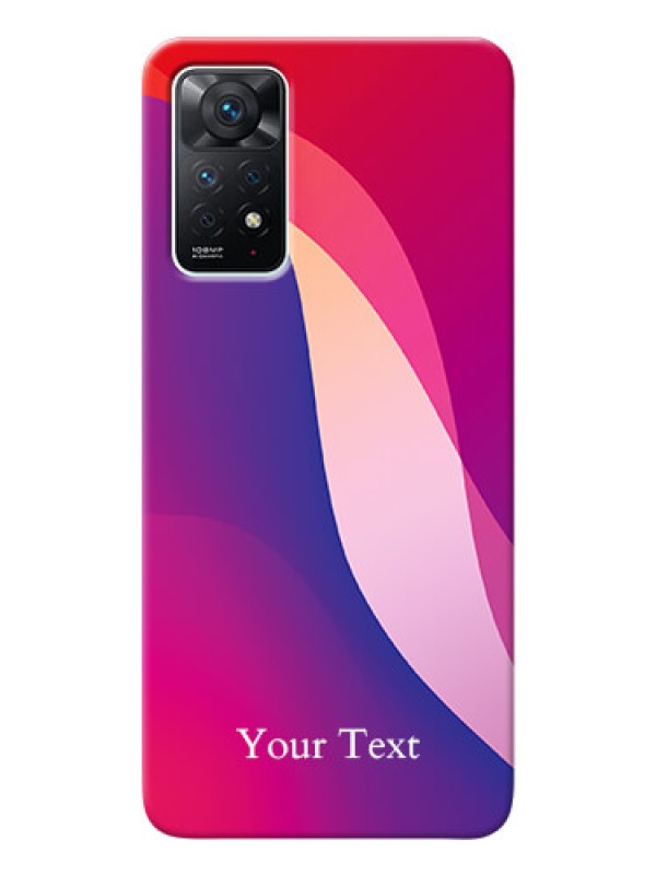 Custom Redmi Note 11 Pro 5G Mobile Back Covers: Digital abstract Overlap Design