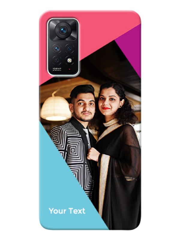 Custom Redmi Note 11 Pro 5G Custom Phone Cases: Stacked Triple colour Design