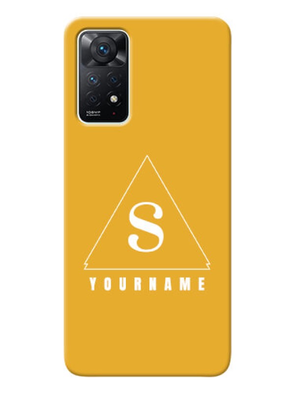 Custom Redmi Note 11 Pro 5G Custom Mobile Case with simple triangle Design
