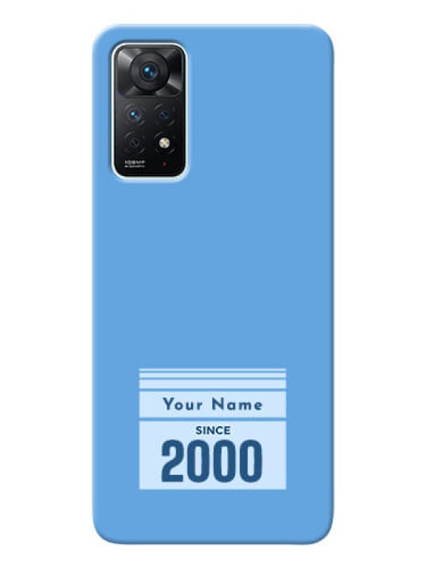 Custom Redmi Note 11 Pro 5G Mobile Back Covers: Custom Year of birth Design