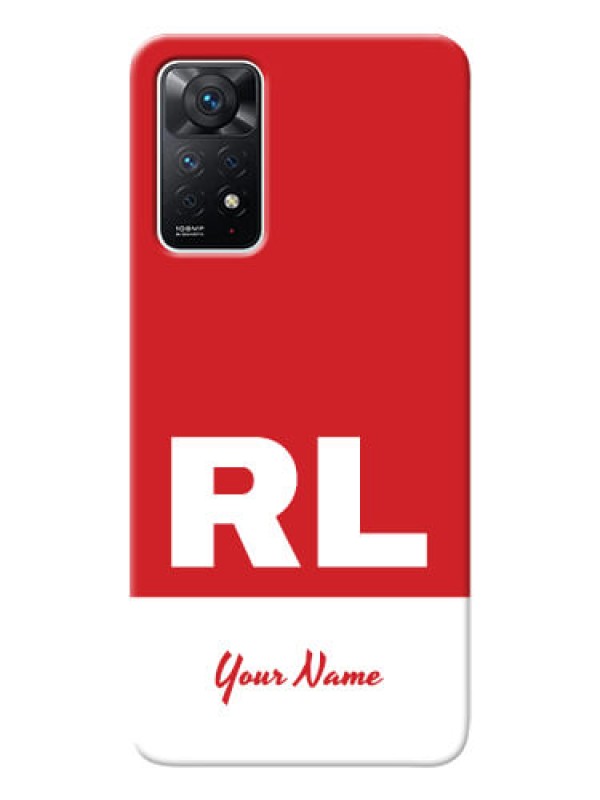 Custom Redmi Note 11 Pro 5G Custom Phone Cases: dual tone custom text Design