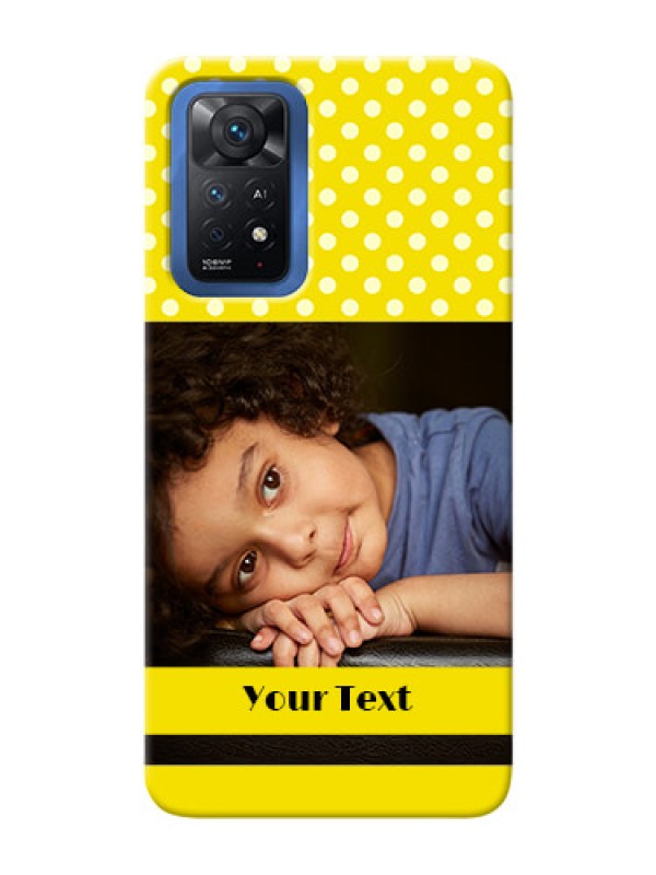 Custom Redmi Note 11 Pro Plus 5G Custom Mobile Covers: Bright Yellow Case Design