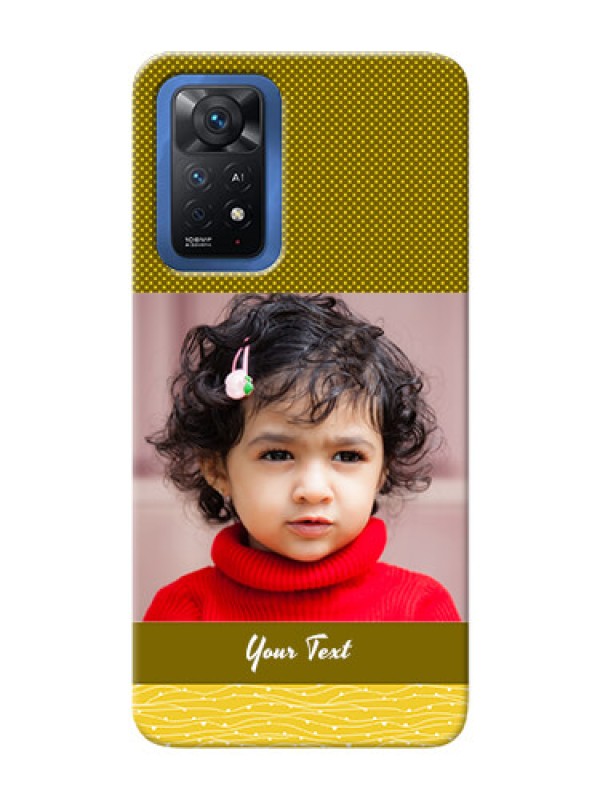 Custom Redmi Note 11 Pro Plus 5G custom mobile back covers: Simple Green Color Design