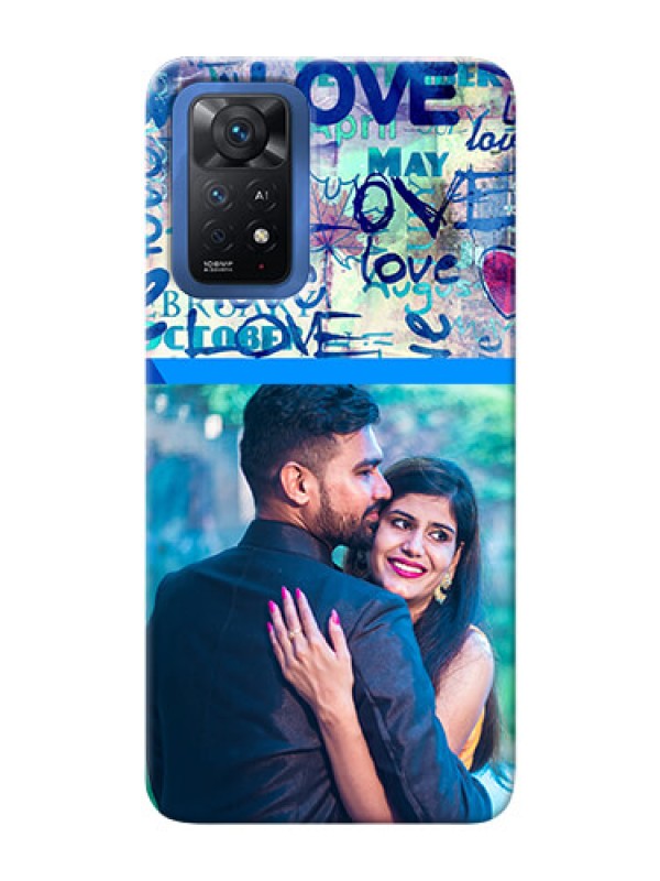 Custom Redmi Note 11 Pro Plus 5G Mobile Covers Online: Colorful Love Design