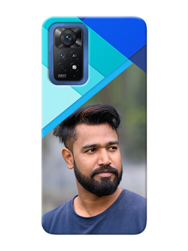 Custom Redmi Note 11 Pro Plus 5G Phone Cases Online: Blue Abstract Cover Design