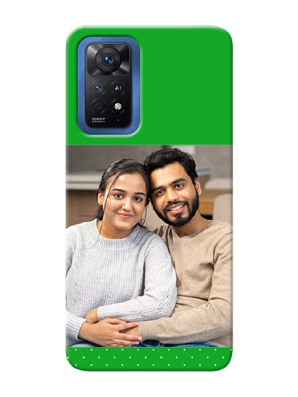 Custom Redmi Note 11 Pro Plus 5G Personalised mobile covers: Green Pattern Design